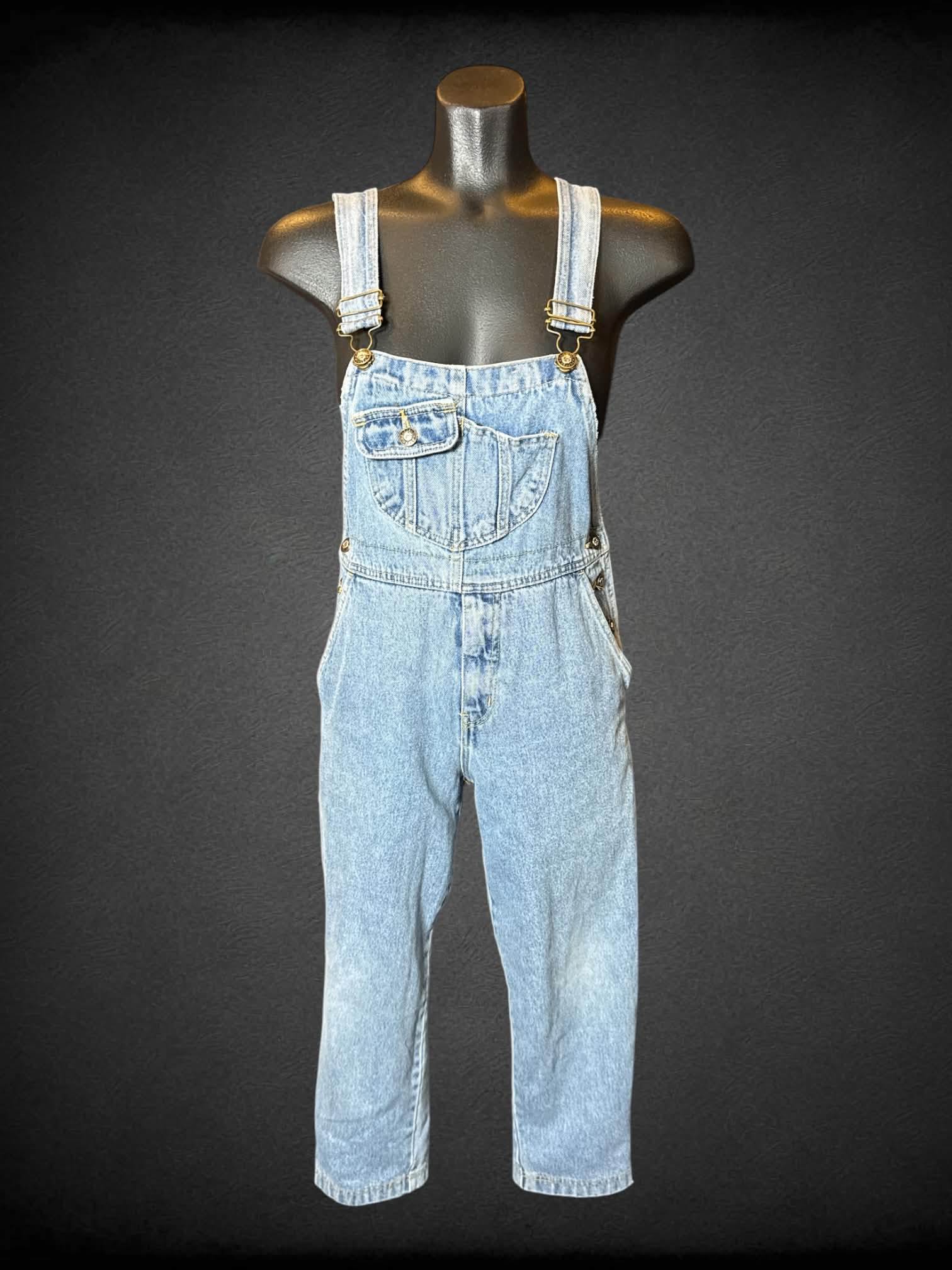 S Sargent Pepper vintage light blue denim overalls
