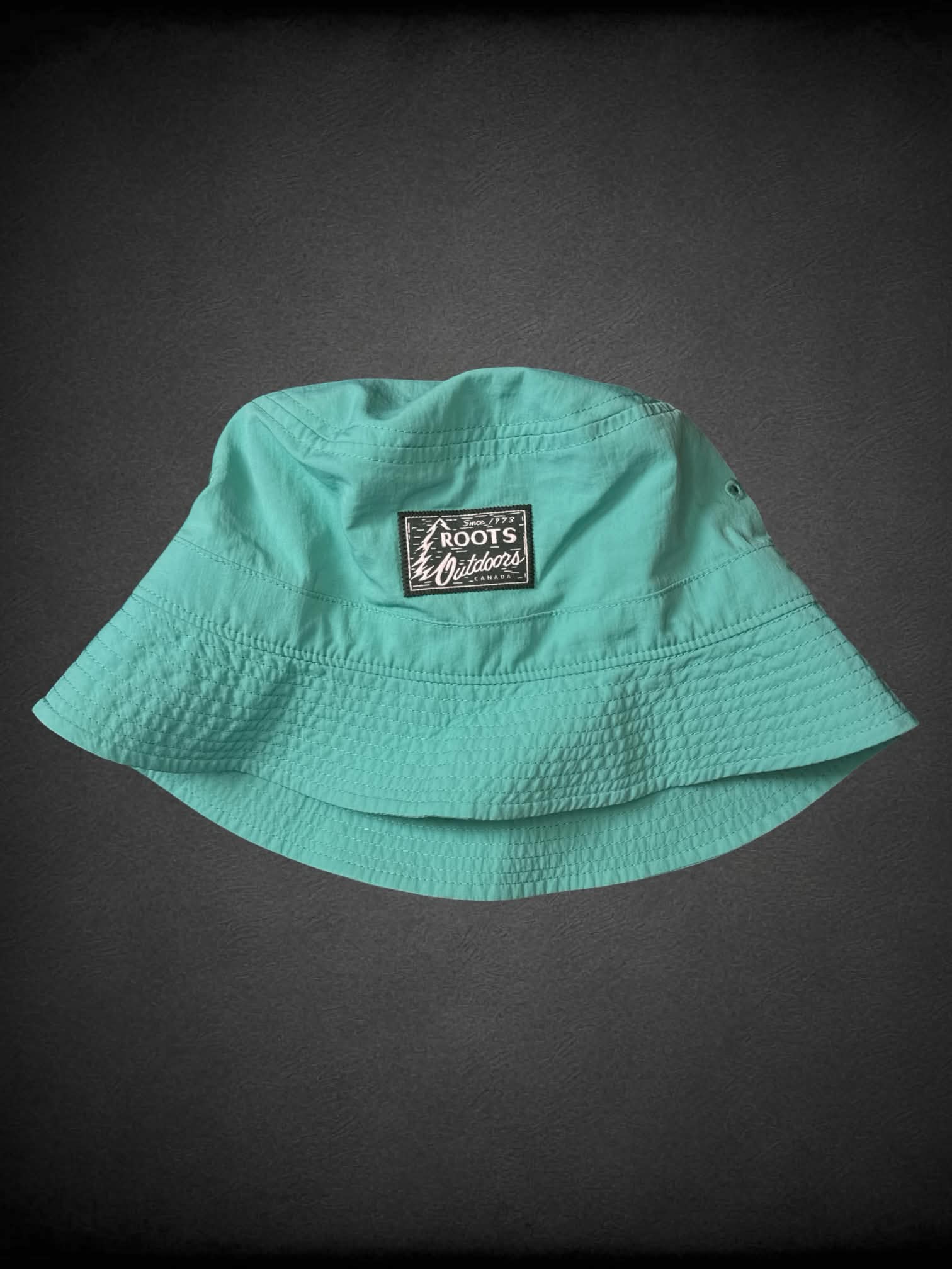 S Roots Canada Outdoors teal bucket hat