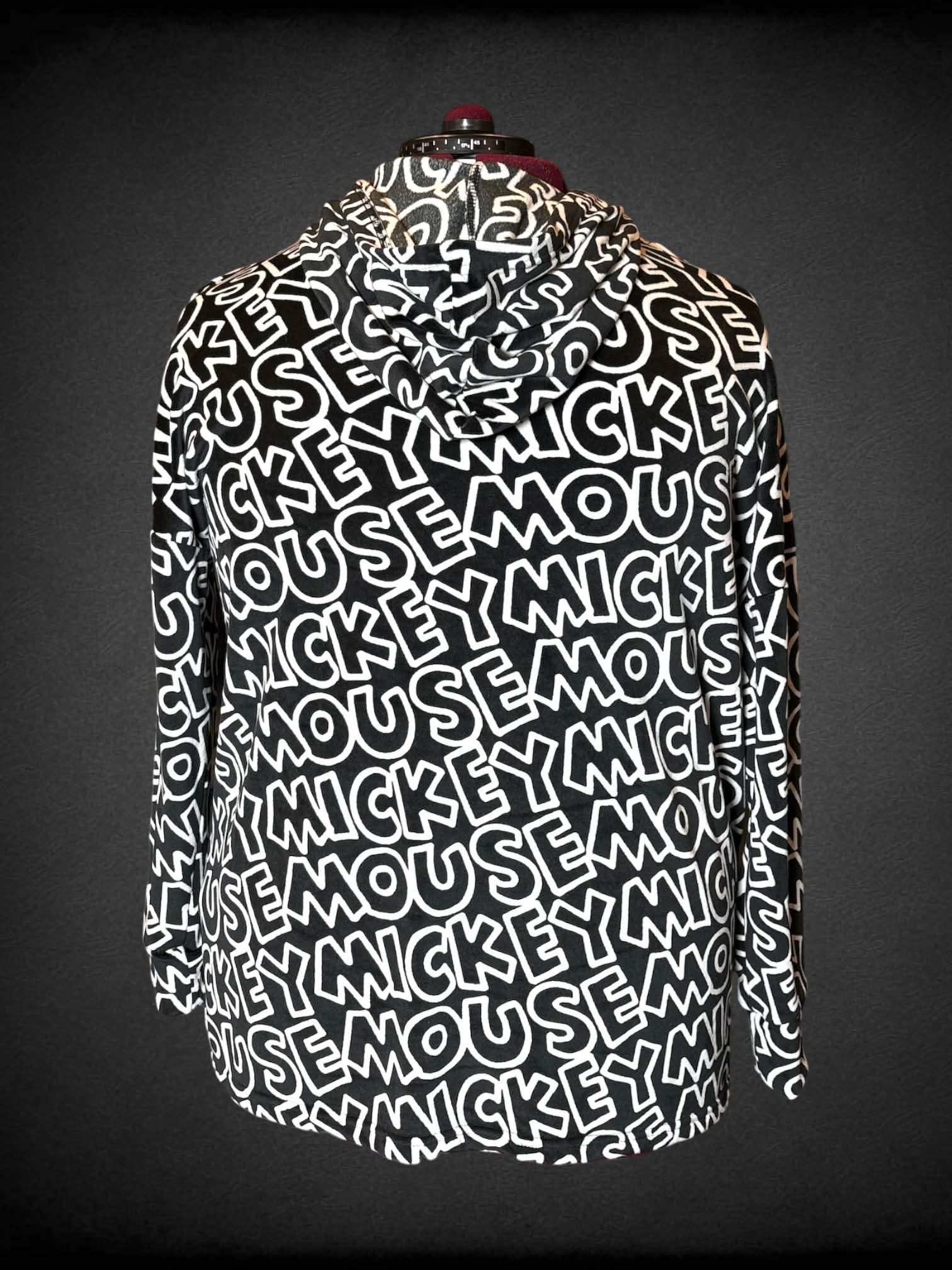 3X Disney black super soft hoodie with “Mickey Mouse” print design