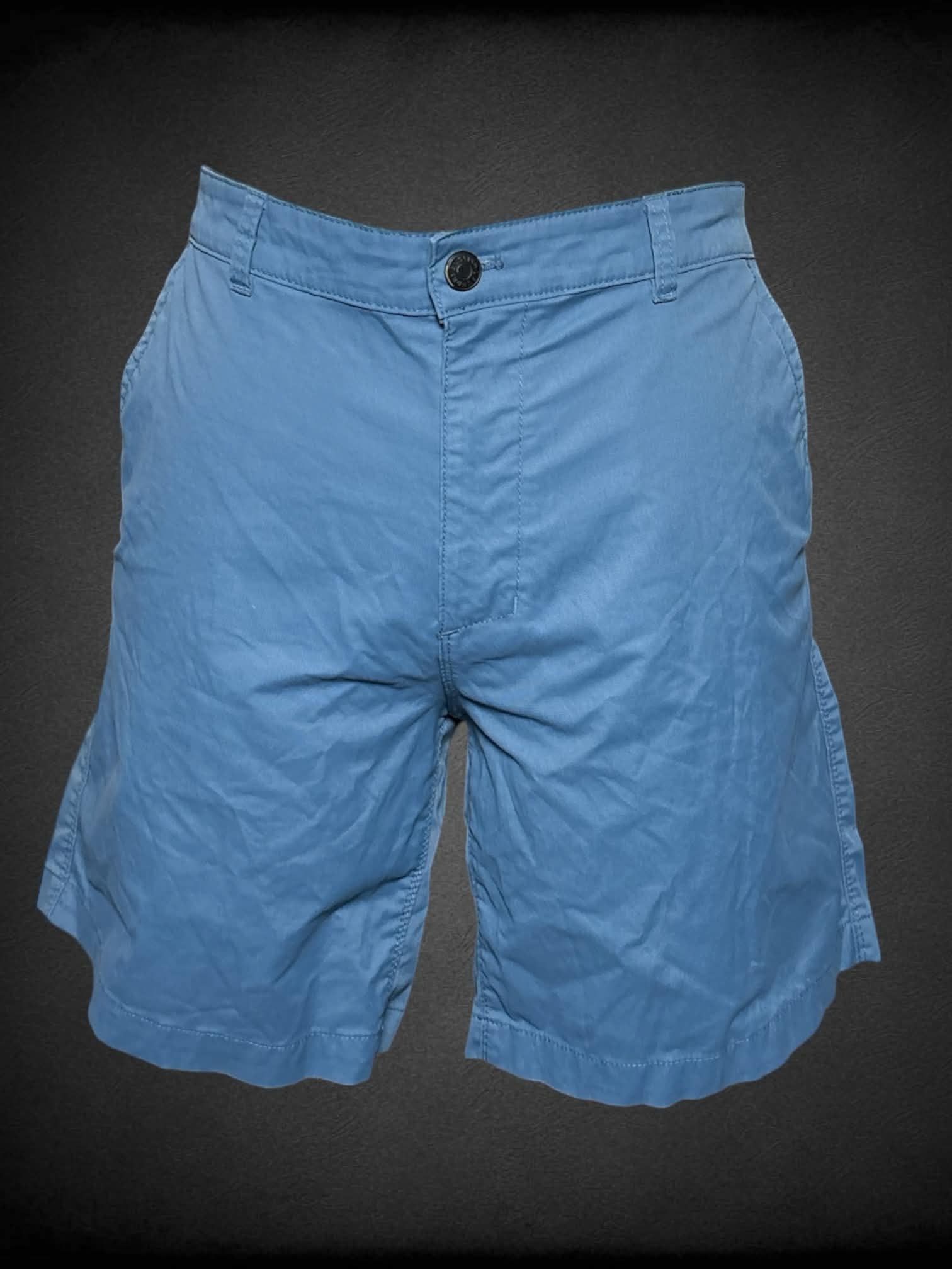 1X English Laundry blue high-waisted shorts with stretch waist