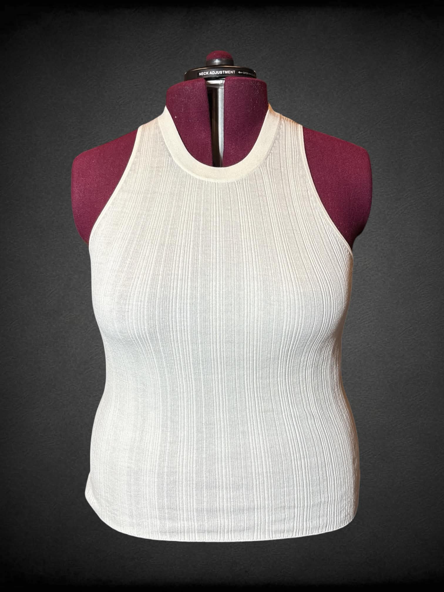 3X Banana Republic NWT seem-sheer white top with pleated design
