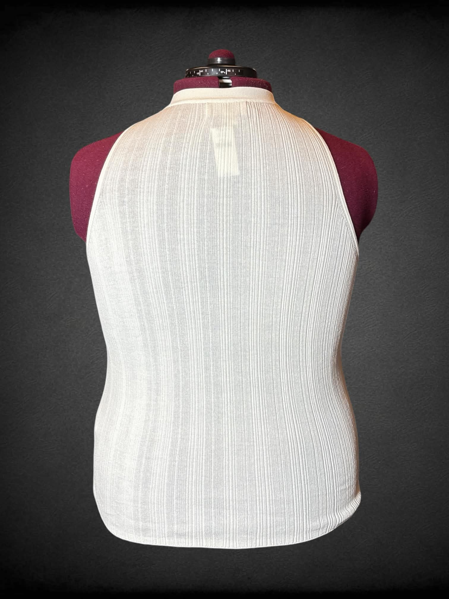 3X Banana Republic NWT seem-sheer white top with pleated design