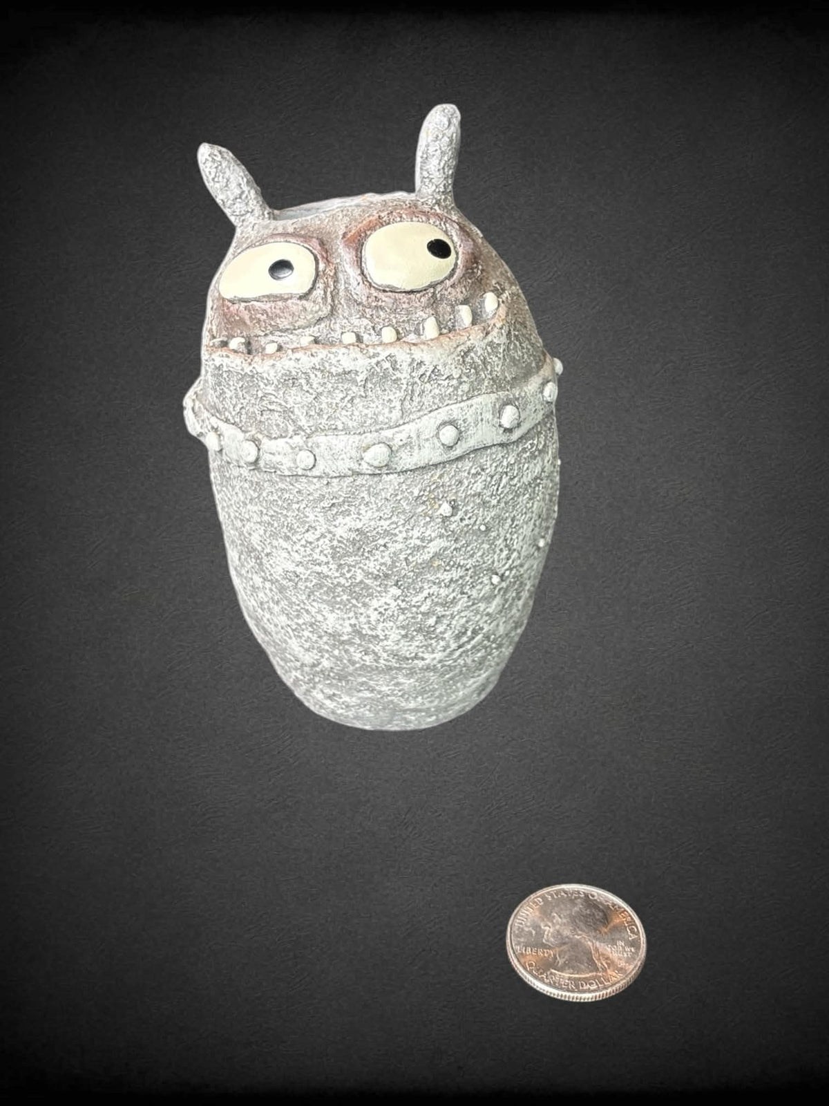 Blob House grey monster vase