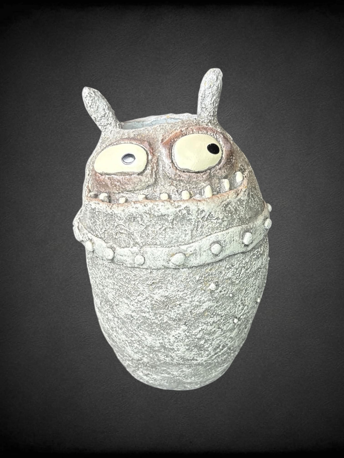 Blob House grey monster vase