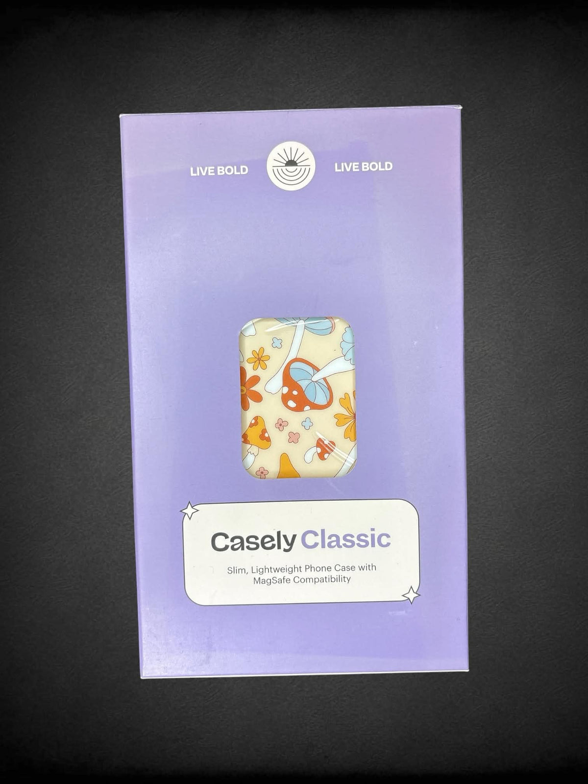 Casely Classic new in box IPhone 11 Pro slim phone case with mushroom design