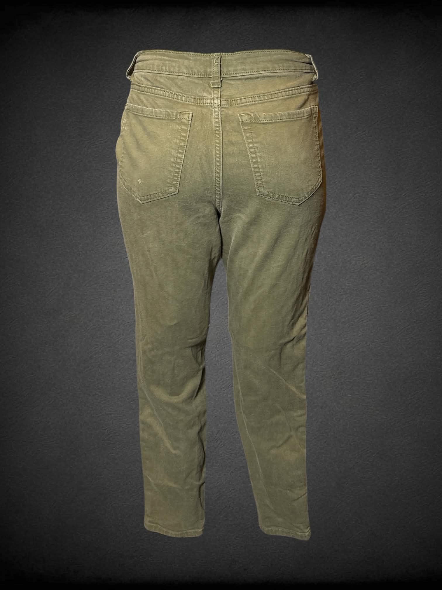 L Banana Republic olive green straight-cut pants