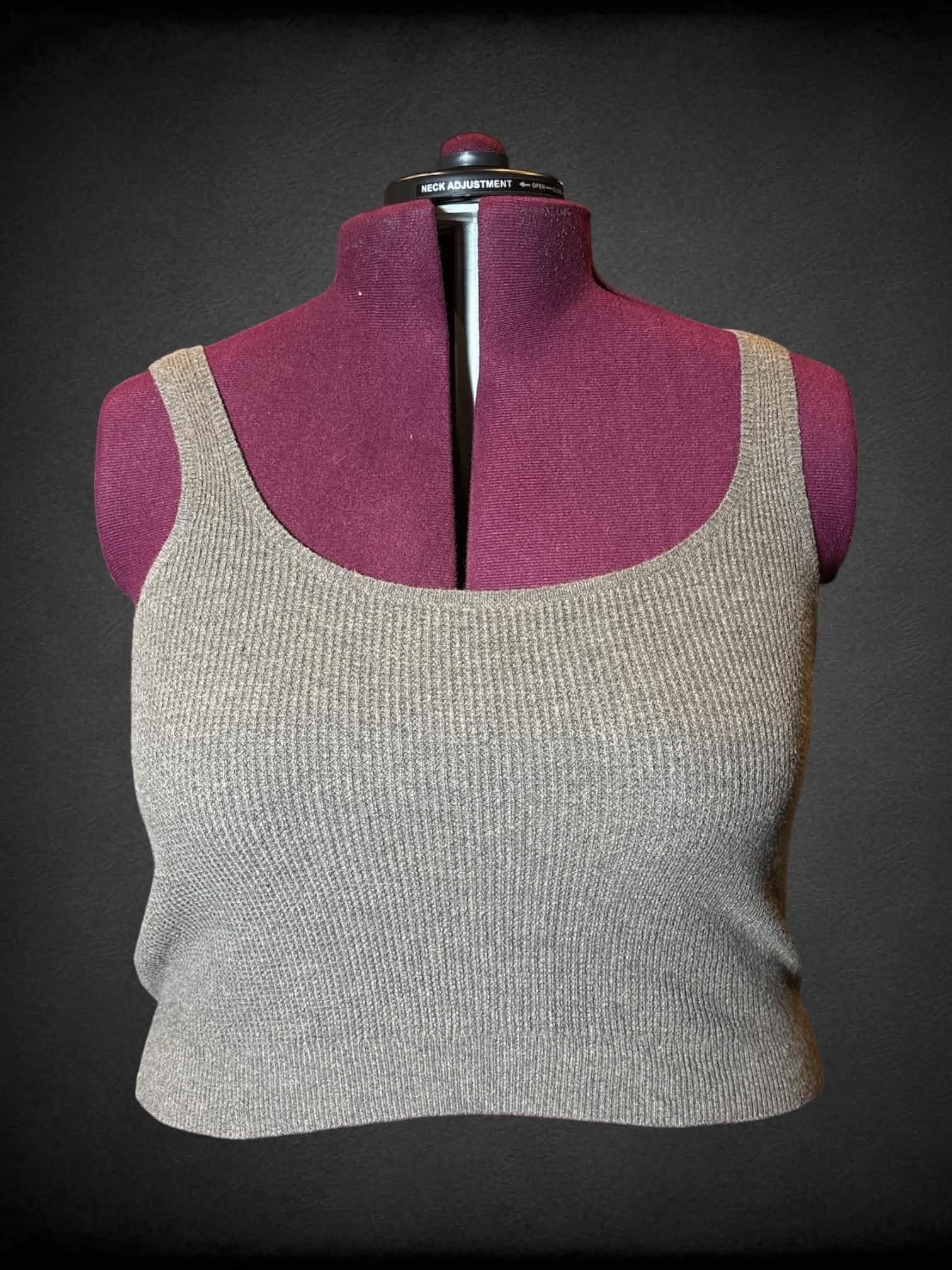 2X Gap brown knit cropped top