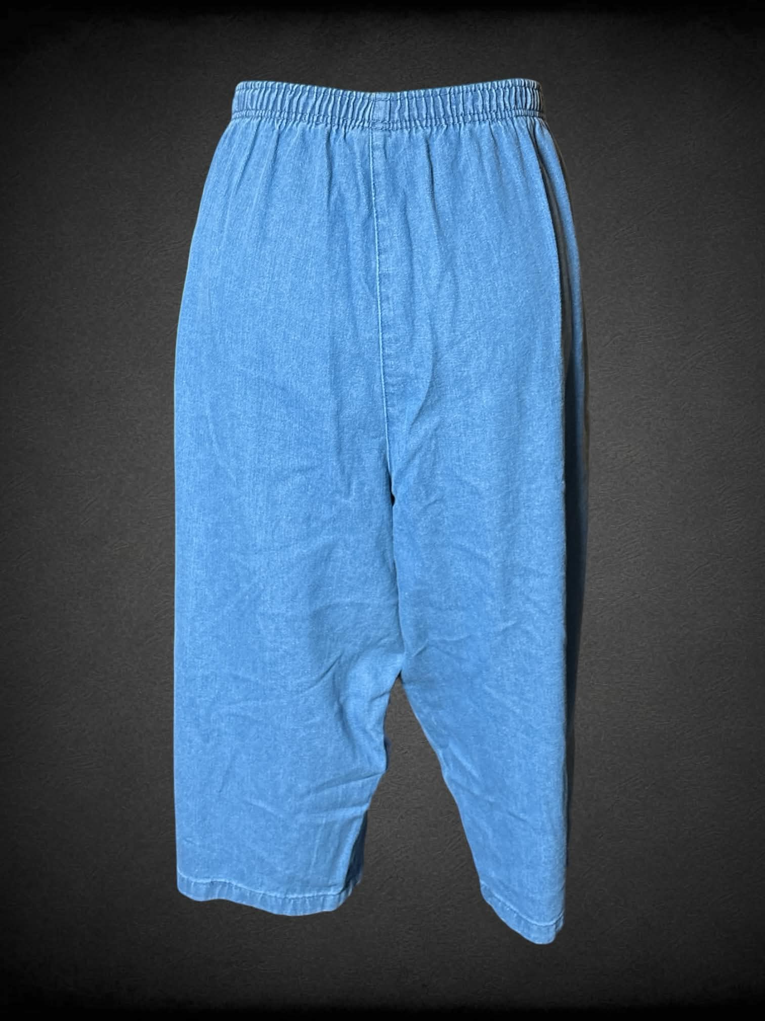 3X Woman Within blue denim pants with stretch waist