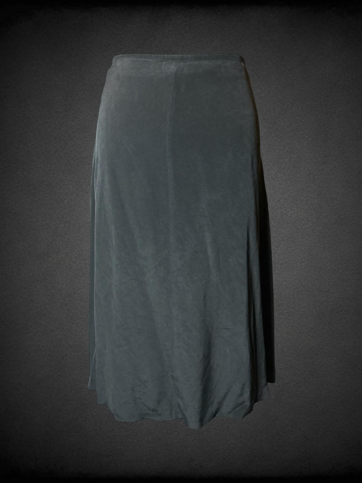 1X Jones New York vintage black silk skirt with buttons on side