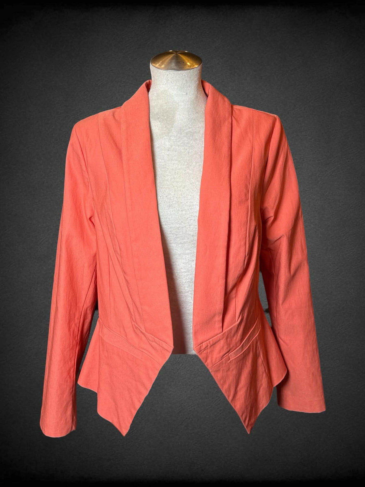 L Torrid NWT peach orange blazer with faux pockets