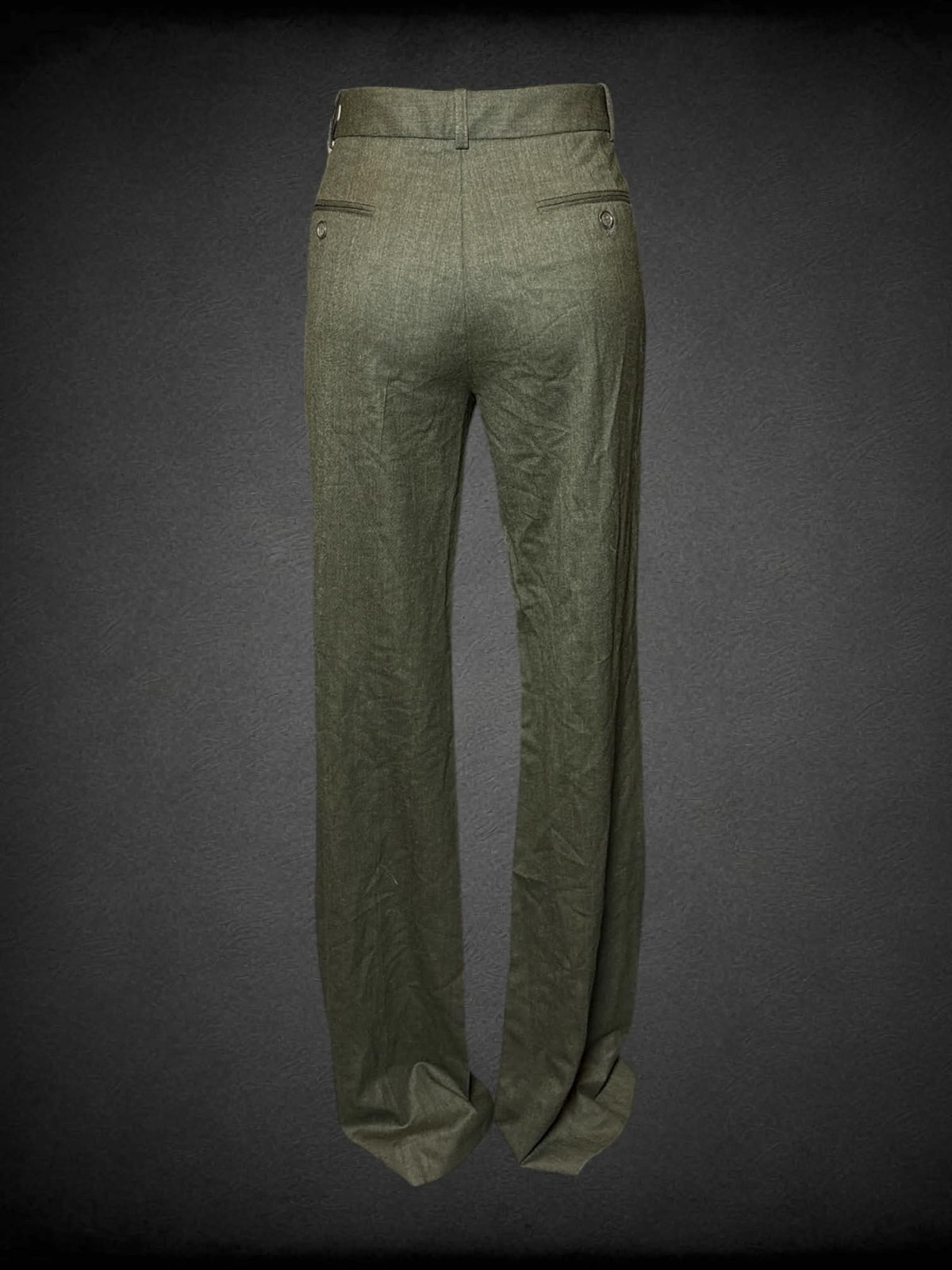 M Michael Kors green high-waisted wool pants
