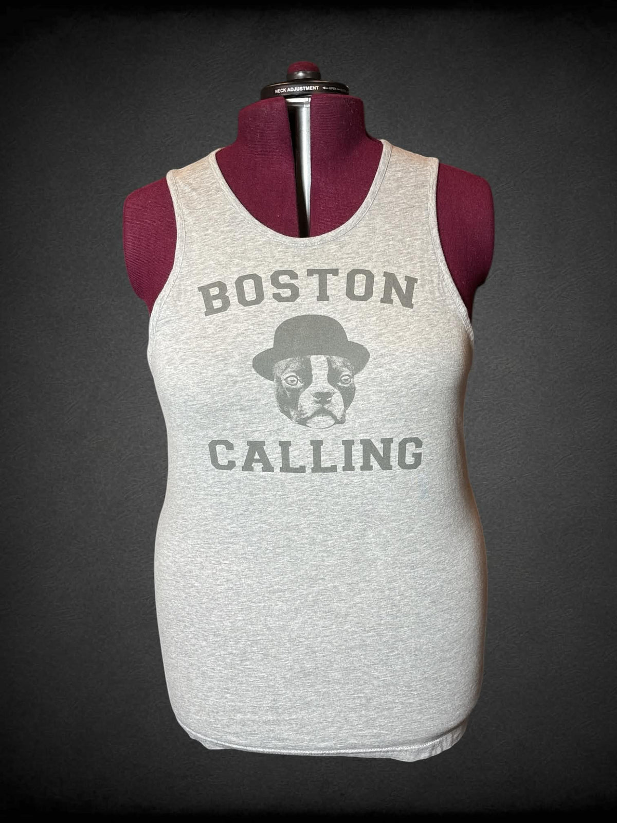 2X Next Level Apparel grey tank top with “Boston Calling” festival graphic on front