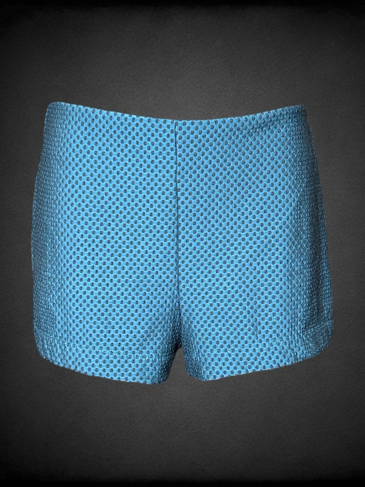 M Forever 21 green shorts with black polka-dot pattern, and zipper on back