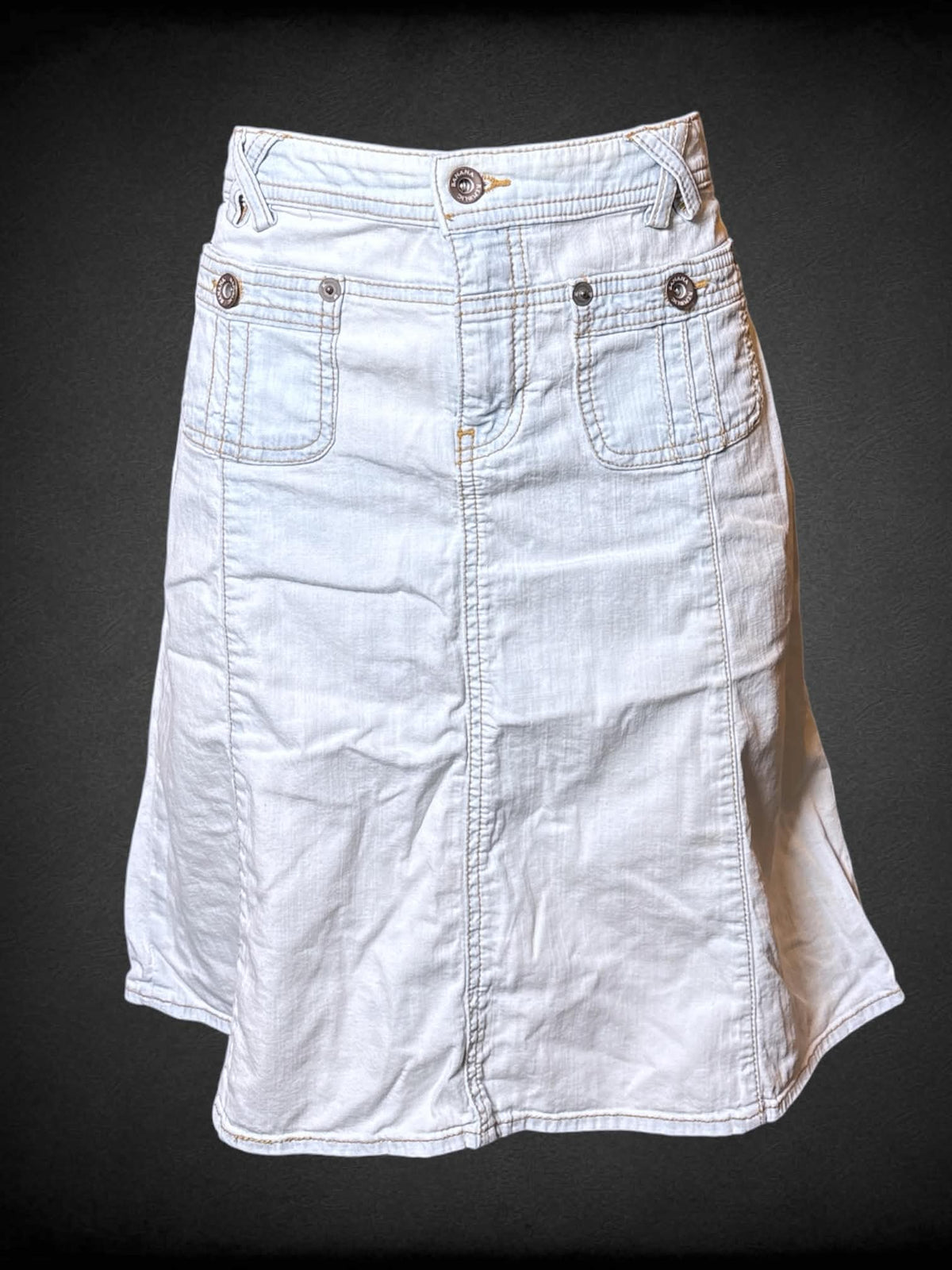 M Banana Republic faded denim skir