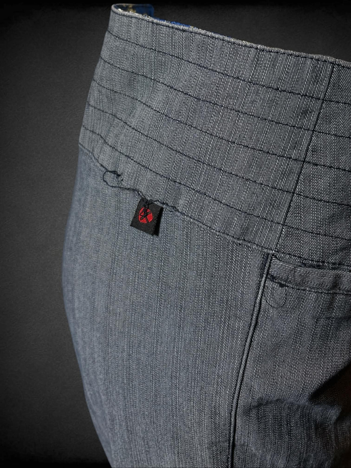 L Wxrld vintage Y2K grey flare pants with faux pockets