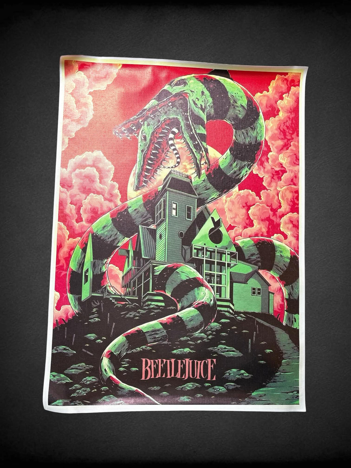 12 x 16.5 inch canvas BeetleJuice poster