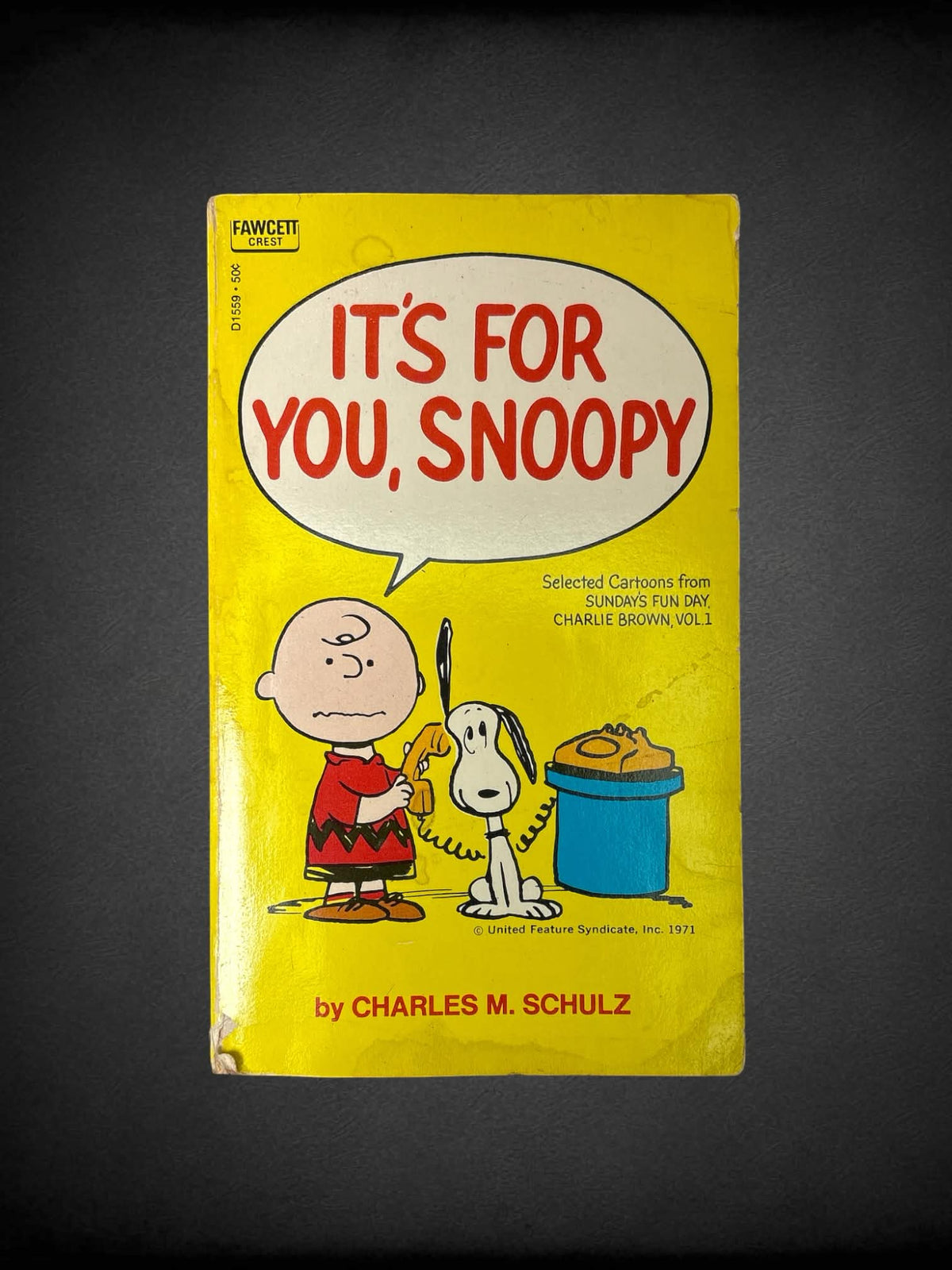 It’s For You, Snoopy by Charles M. Schultz comic book printed in 1971