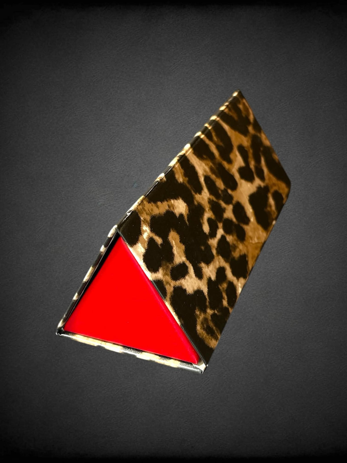 Red & leopard print reading glasses with +2.00 magnification, and 58.5 pupillary distance with case