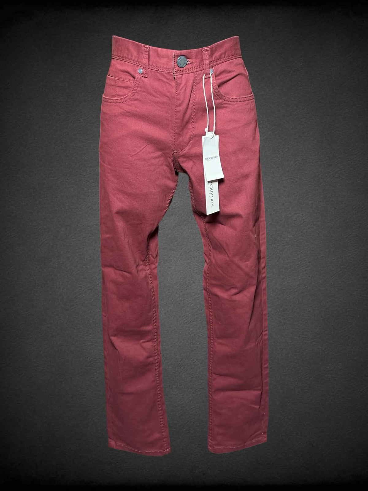 M Prescription NWT deep red high-waisted straight cut pants
