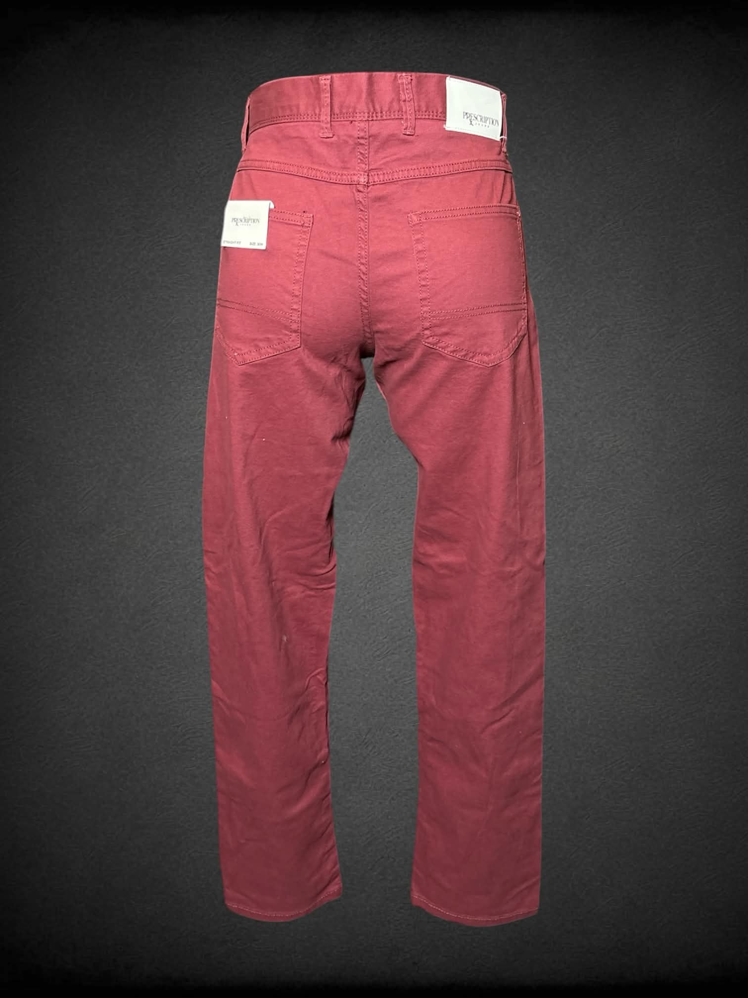 M Prescription NWT deep red high-waisted straight cut pants