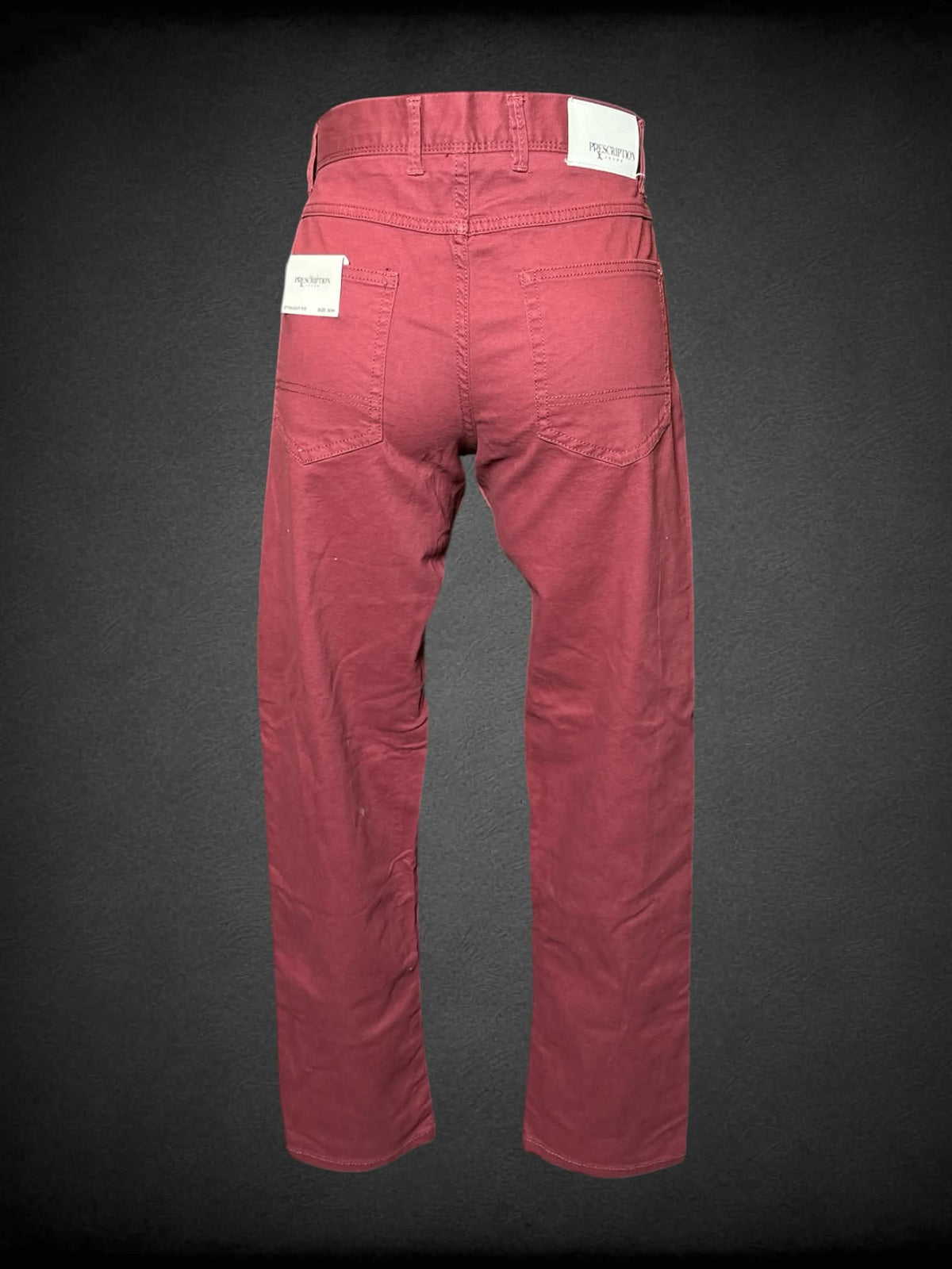 M Prescription NWT deep red high-waisted straight cut pants