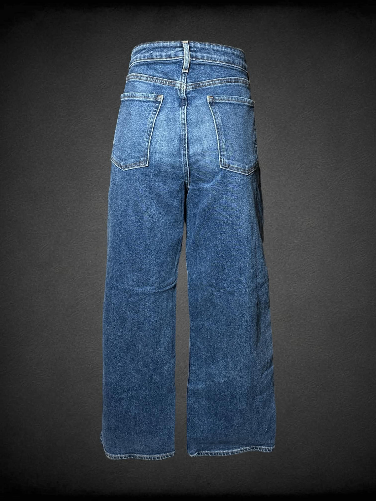 L Old Navy blue high-waisted wide legged  jeans