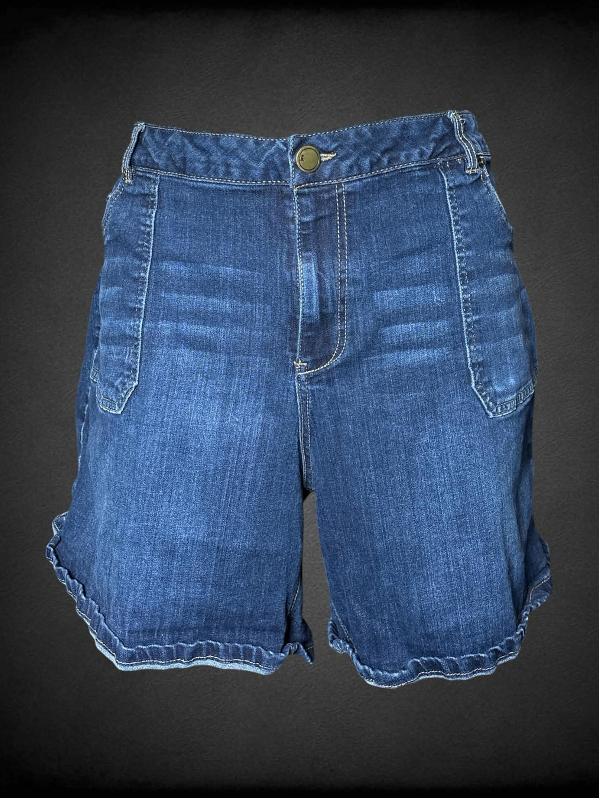 3X Lane Bryant dark blue denim shorts