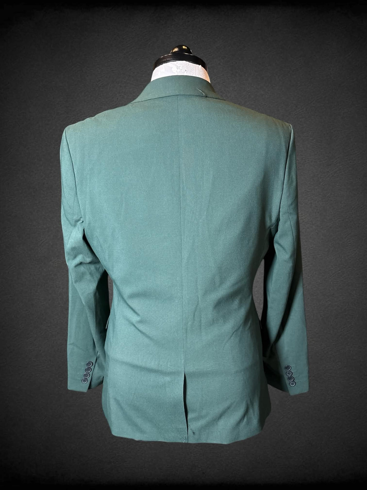 0X ASOS NWT forest green two-piece set with button-up vest, and blazer