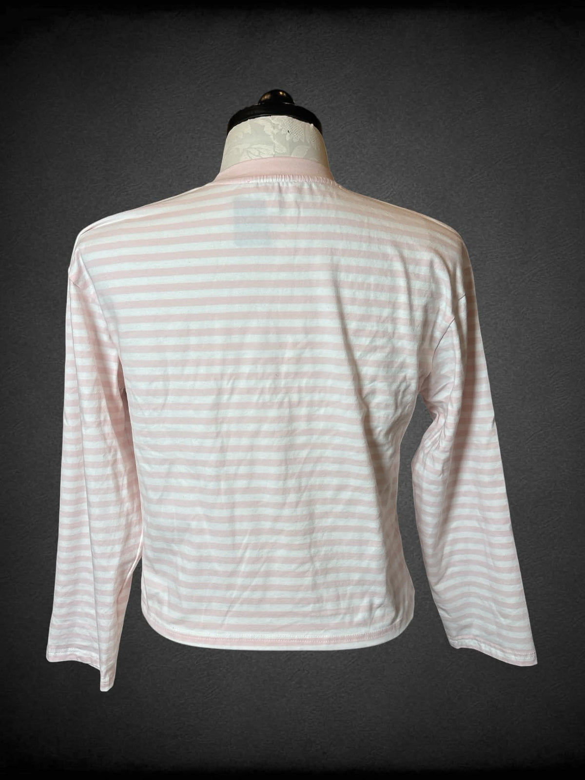 1X Hippie Rose white & pink striped long-sleeve shirt