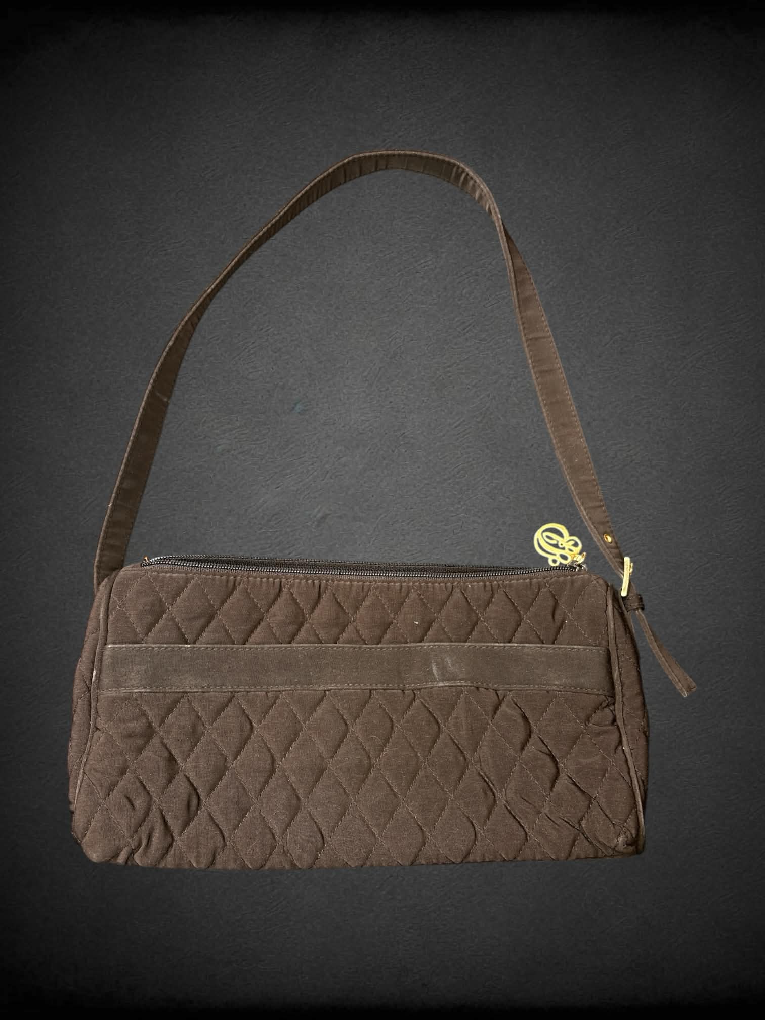 Vera Bradley Y2K brown shoulder bag with zipper pocket