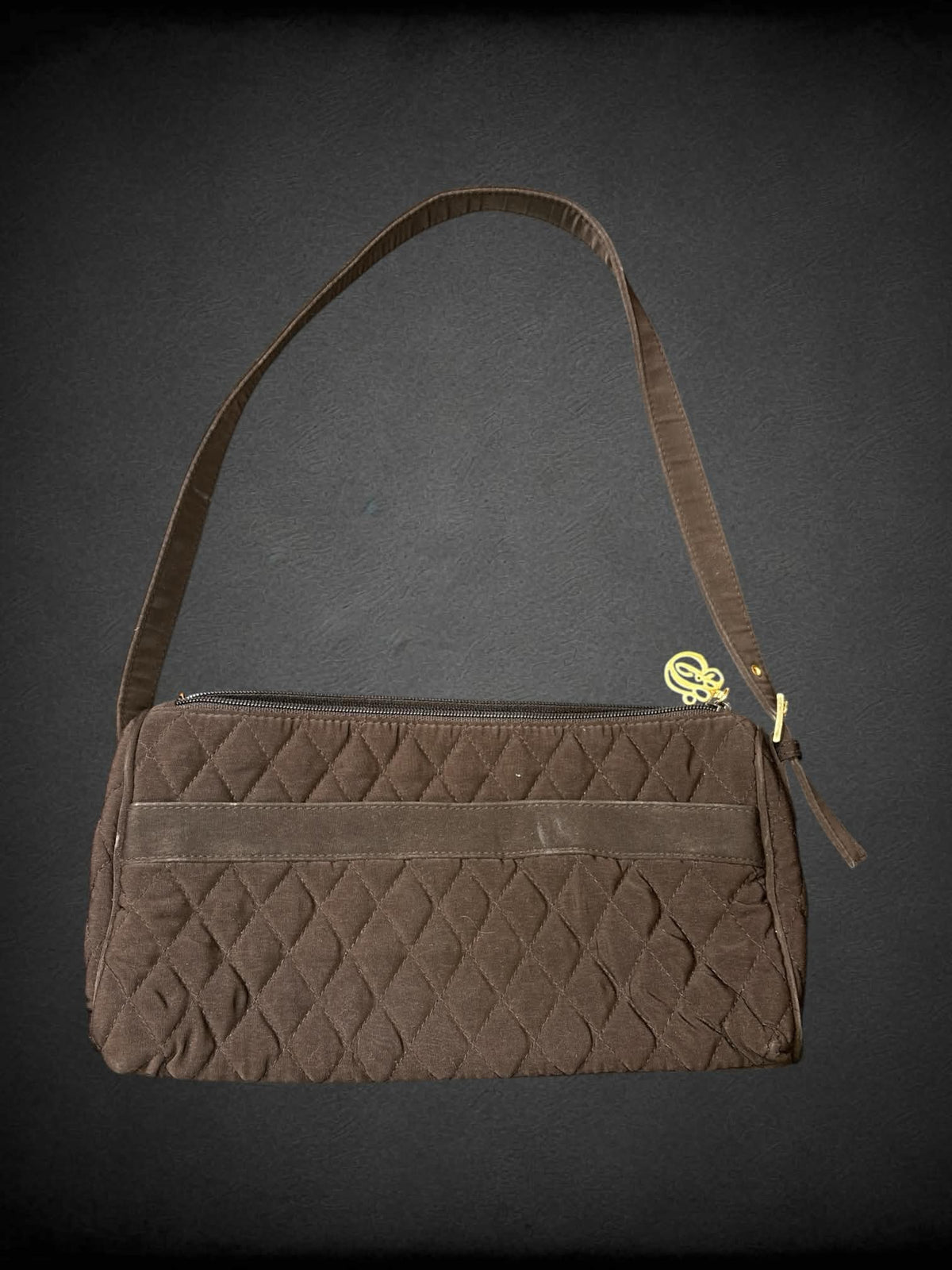 Vera Bradley Y2K brown shoulder bag with zipper pocket