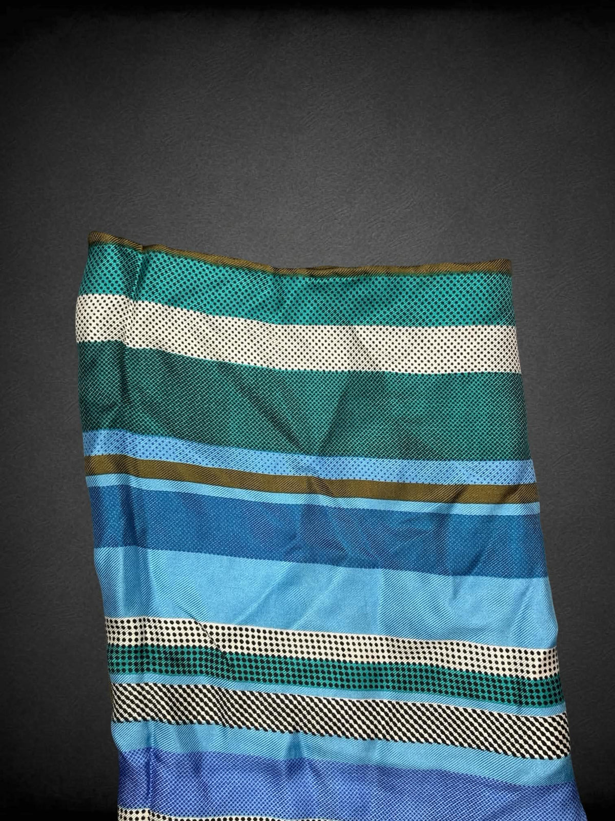 25 x 25 inch Colorful striped square scarf