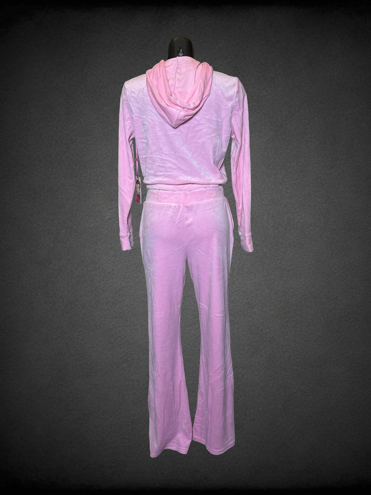 M Paris Hilton NWT pink velour two-piece track suit