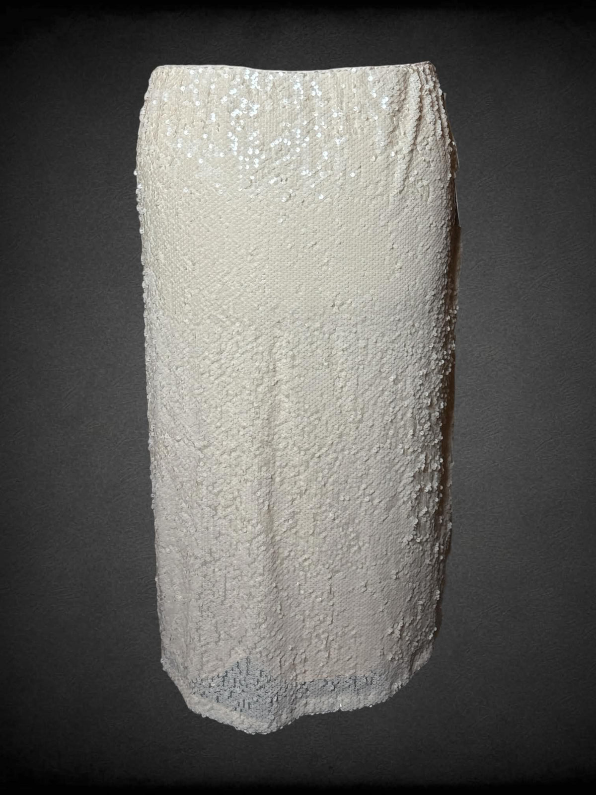 4X Lauren Conrad NWT beige sequined skirt with stretch waist