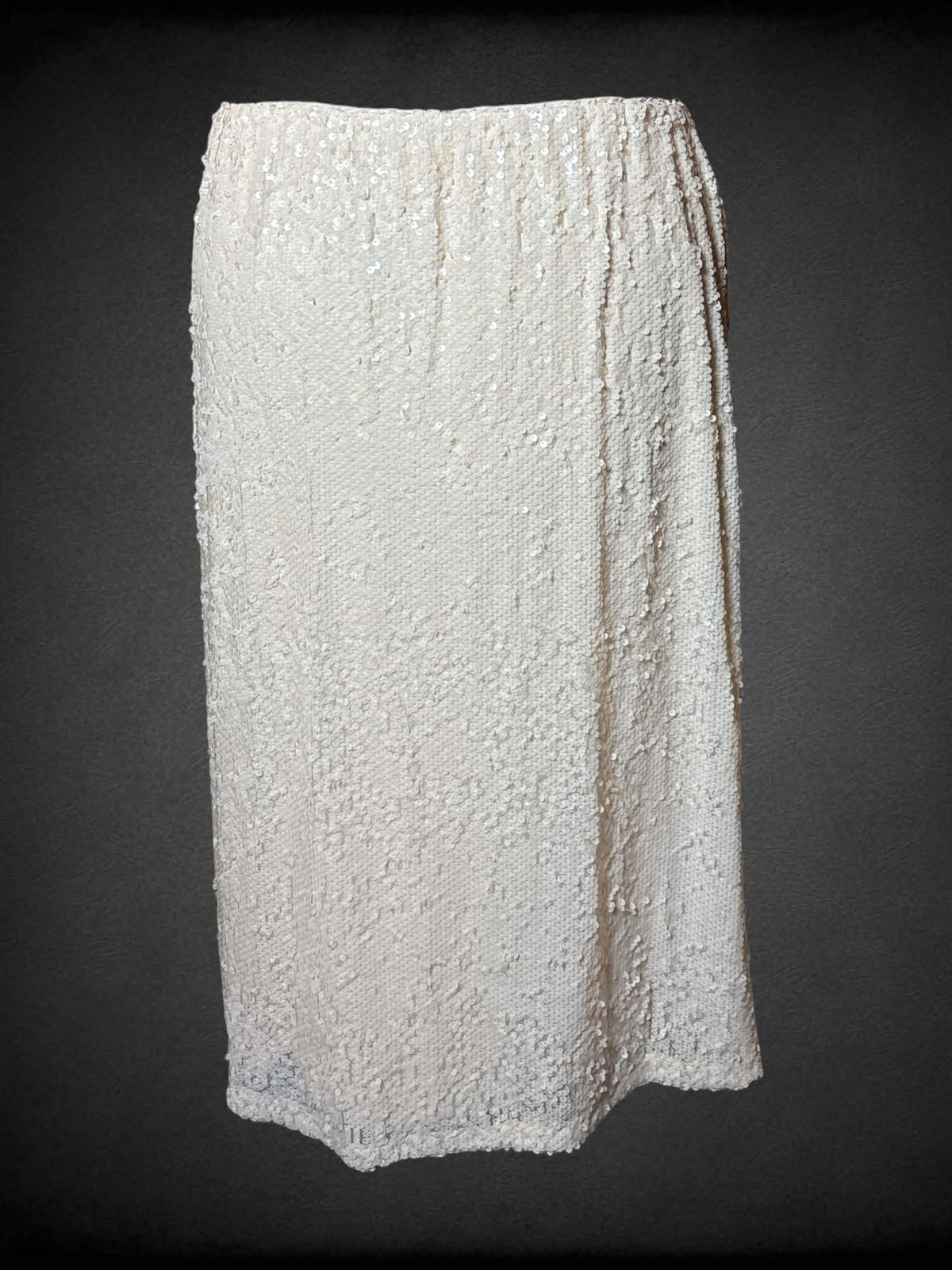 4X Lauren Conrad NWT beige sequined skirt with stretch waist