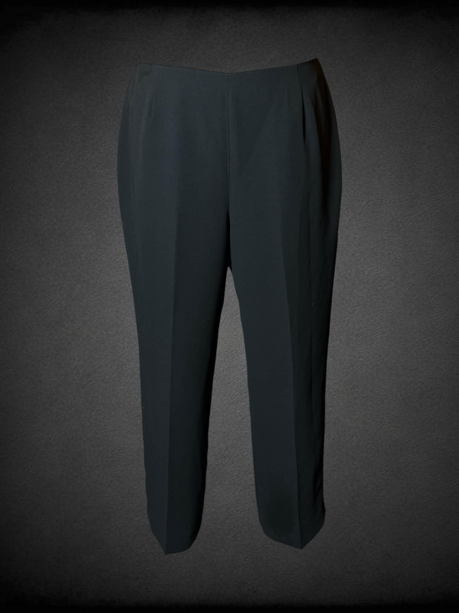 XL Jones Studio vintage black formal pants with zipper and button on side
