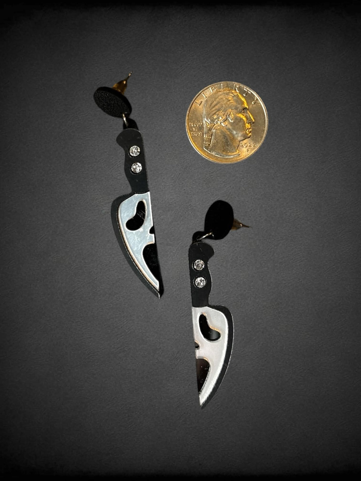 Scream “Ghost Face” knife earrings