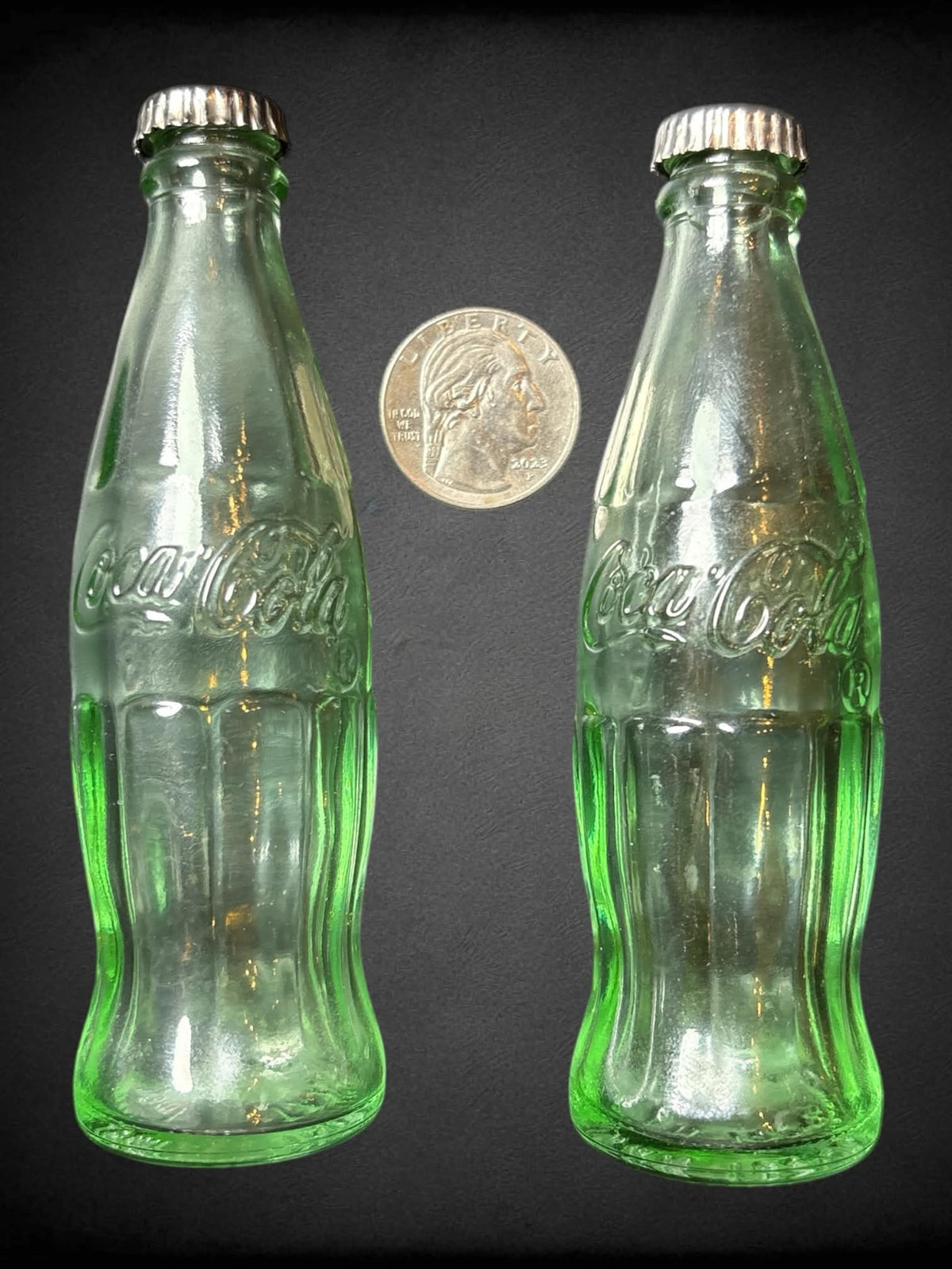 Coca Cola mini bottle salt and pepper shakers