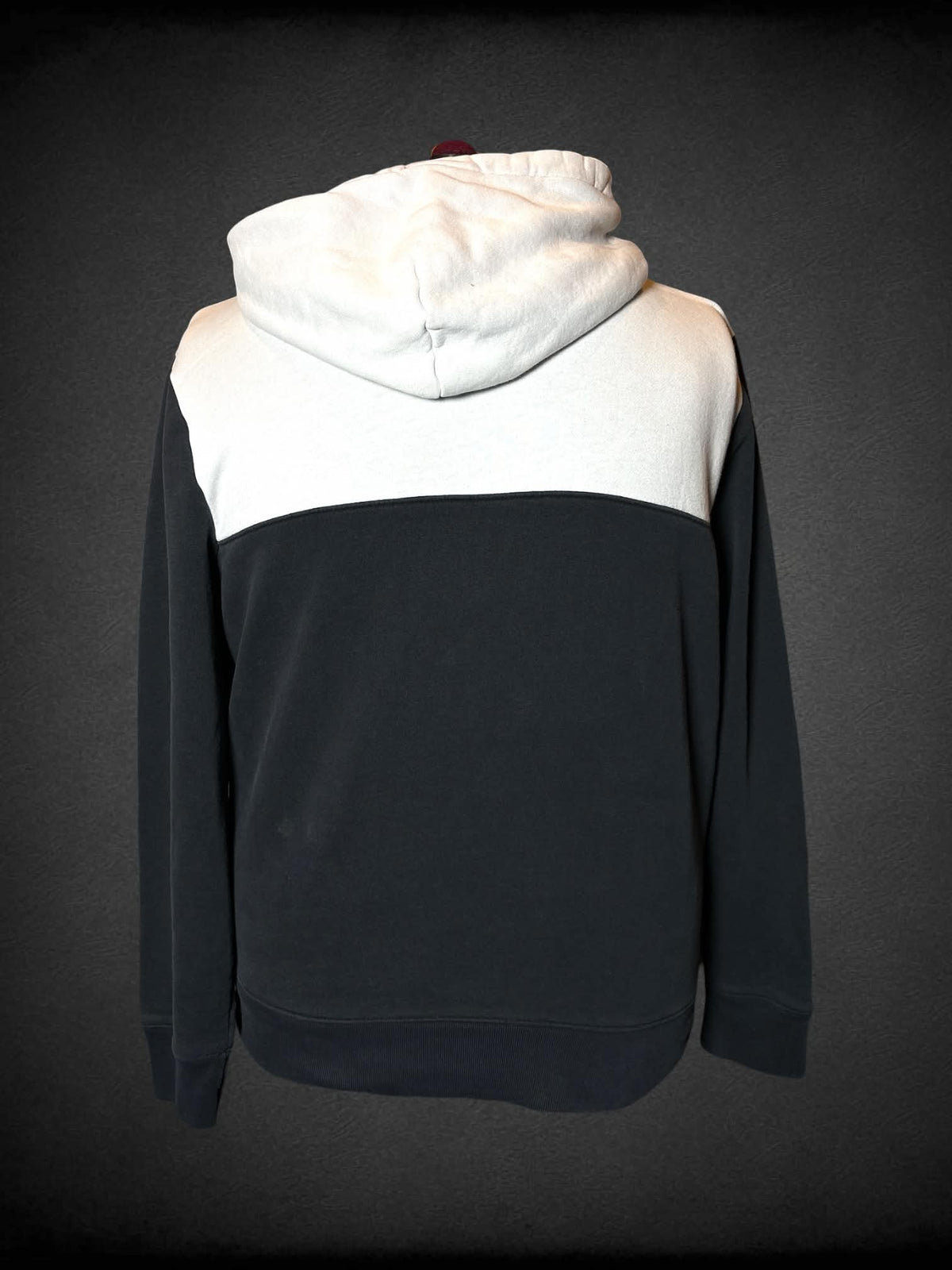 3X Hollister grey & white pullover hoodie with embroidered Hollister logo on front
