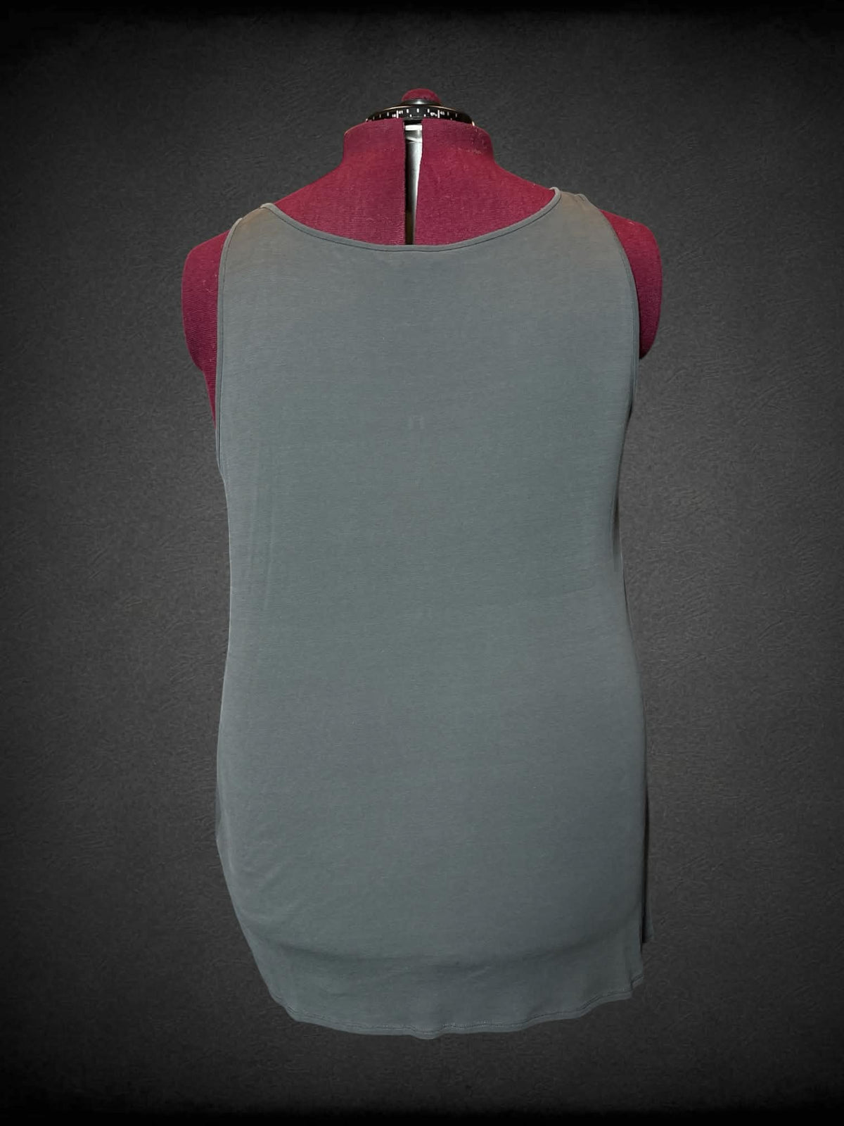 2X Eileen Fisher grey silk tank top