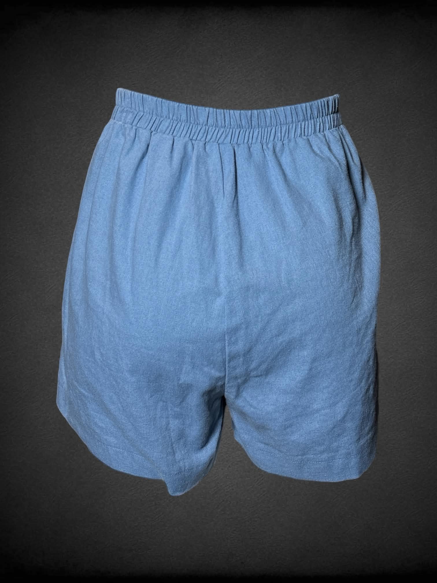 L Shinestar light blue shorts with stretch waist