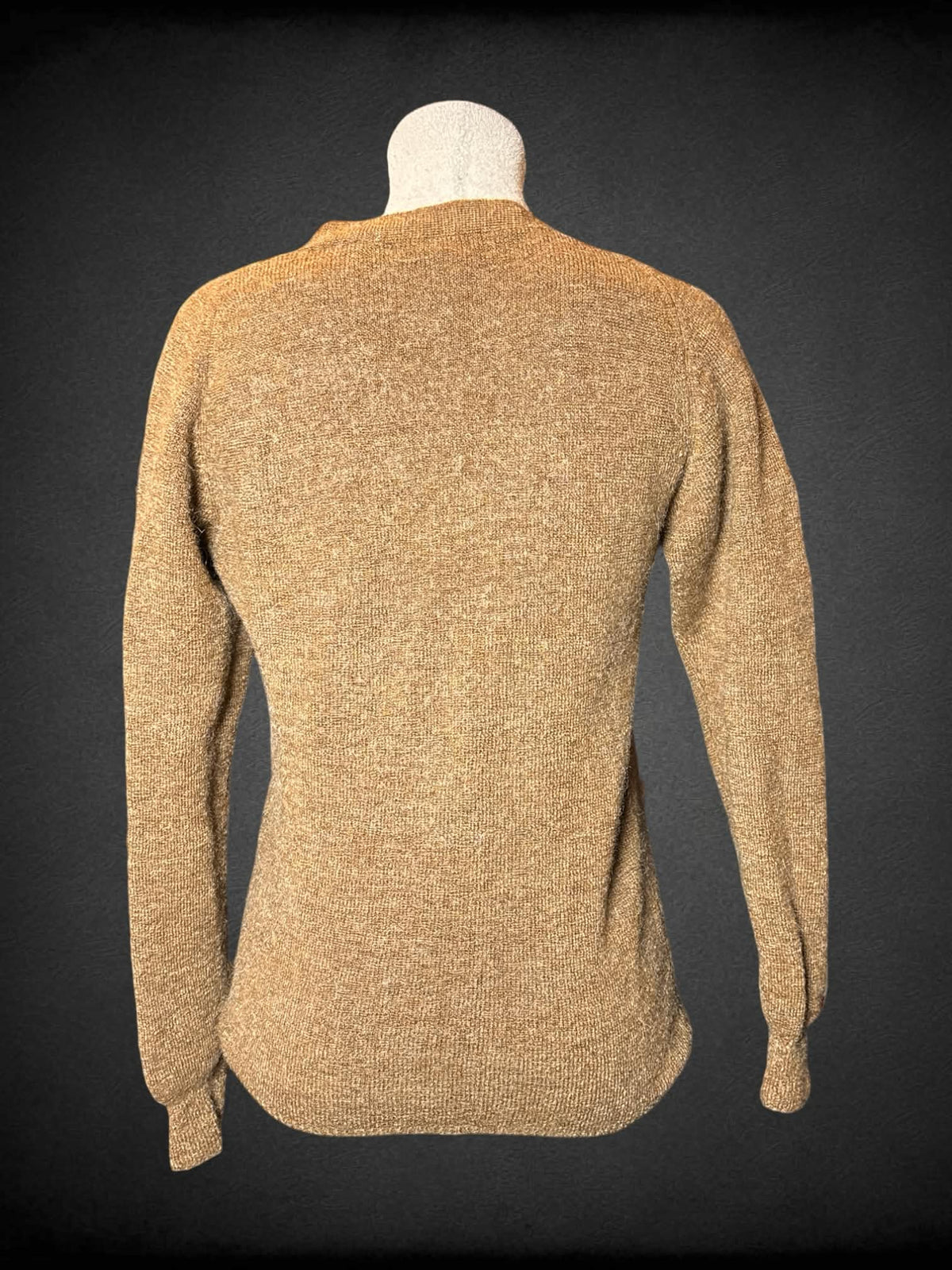 L Dove Creek Collection brown wool button-up cardigan