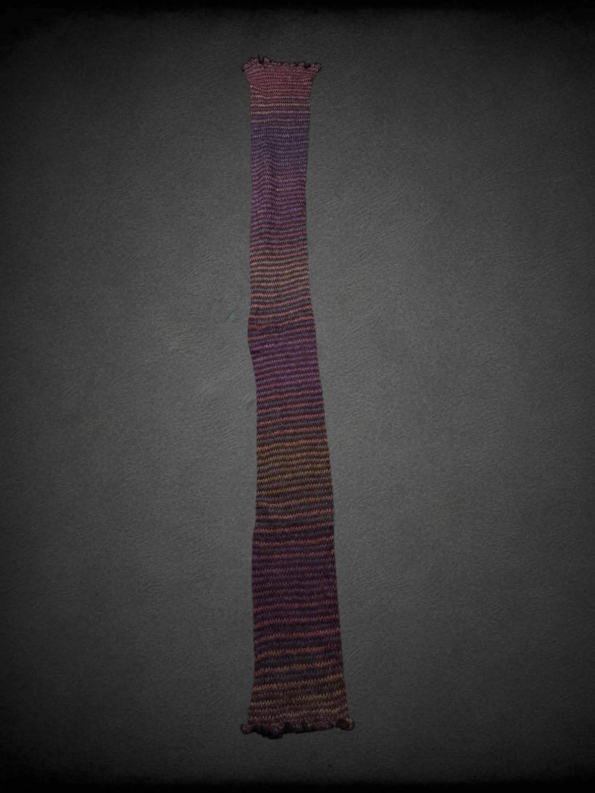 Cappellificio Fiorentino 10 x 78 inch purple knit scarf