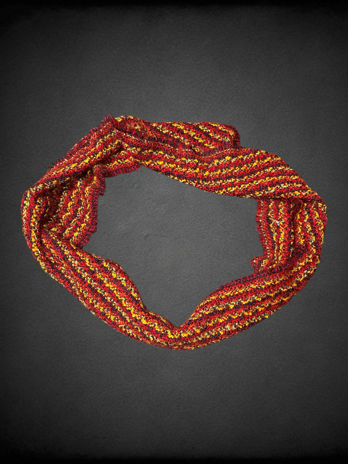 Colorful soft knit infinity scarf
