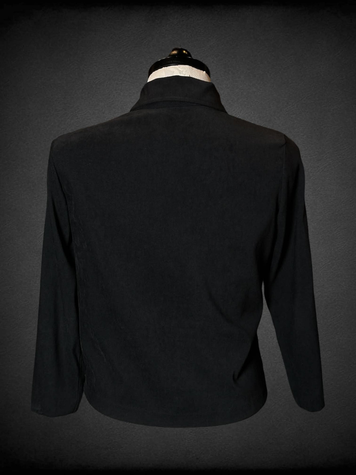 0X Croft & Barrow black zip-up jacket