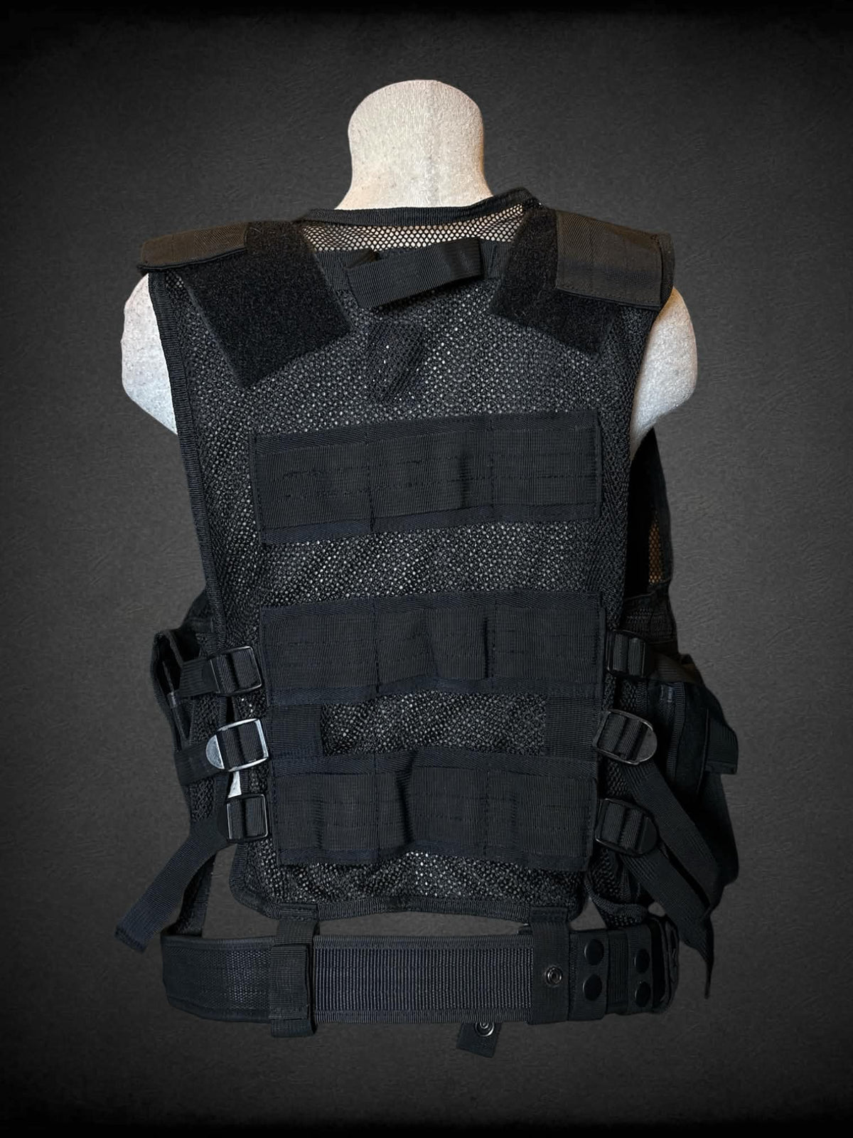 M-2X Fidragon black tactical vest with adjustable size