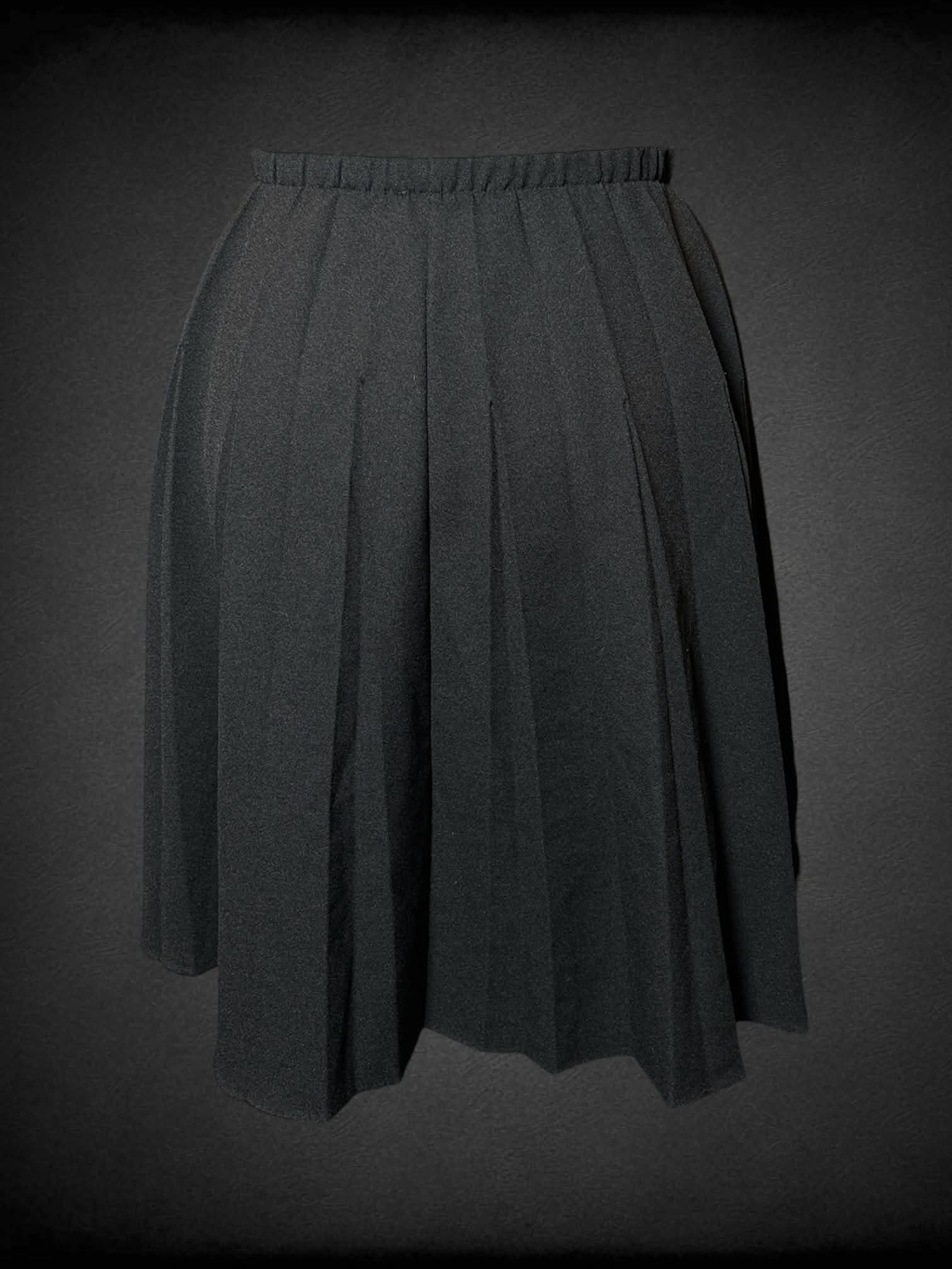 XL Vicki Wayne vintage black pleated skirt with stretch waist