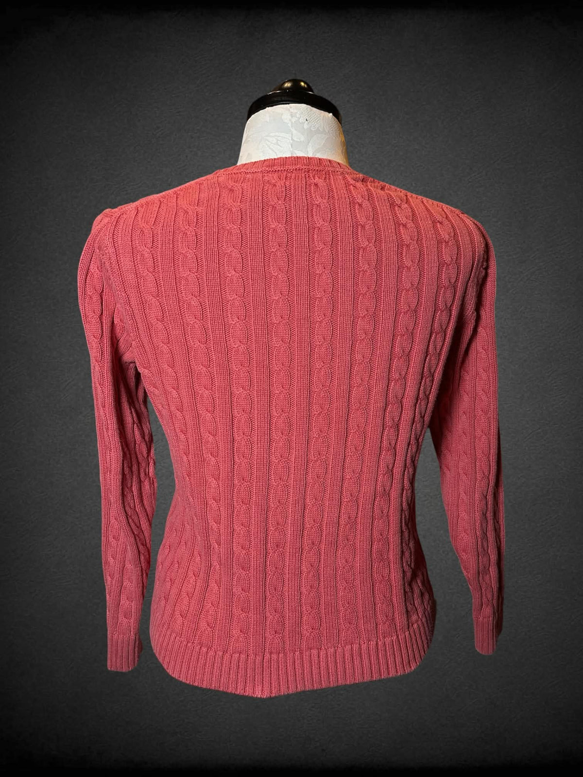 0X L.L. Bean salmon pink knit sweater