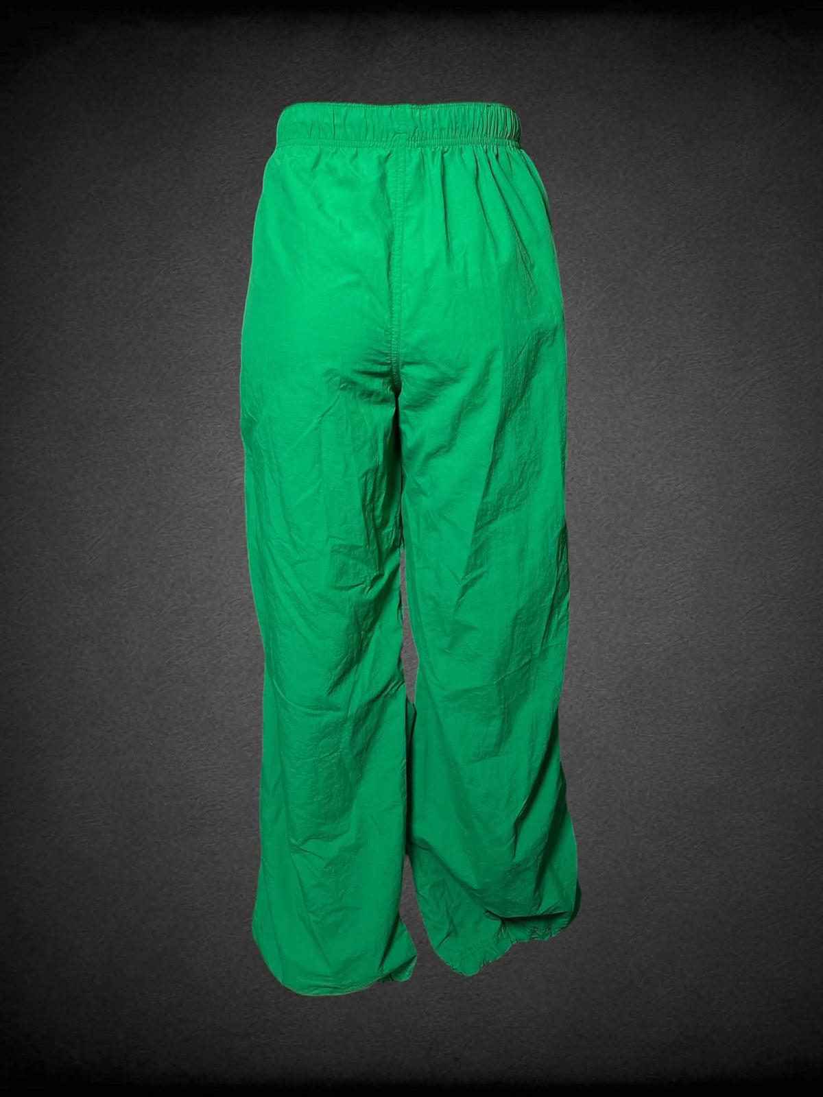 L Love Tree green windbreaker pants with adjustable stretch waist