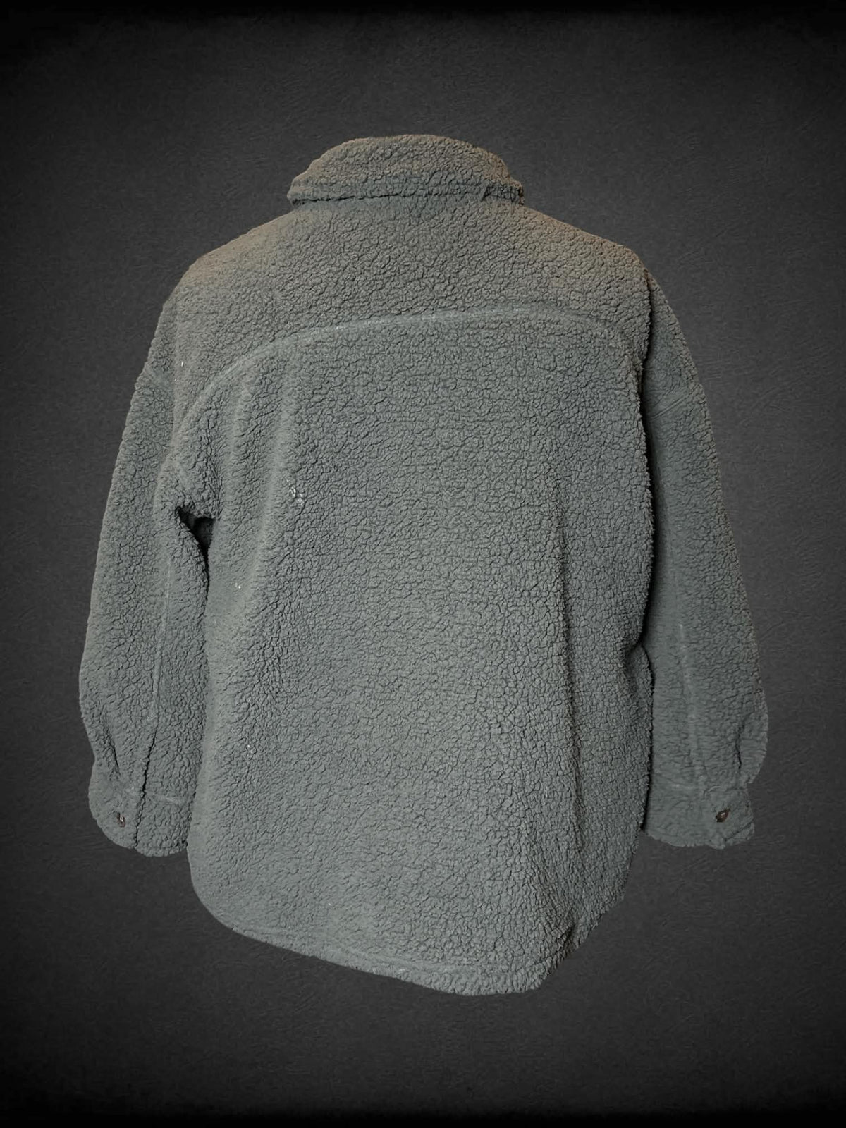 3X 32° Heat NWT green fuzzy button-up coat with pockets on front